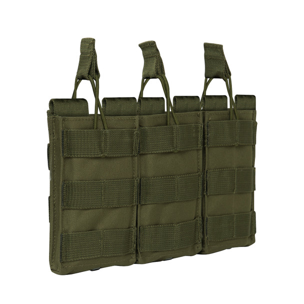 Rothco Molle Open Top Triple Olive Green Mag Pouch