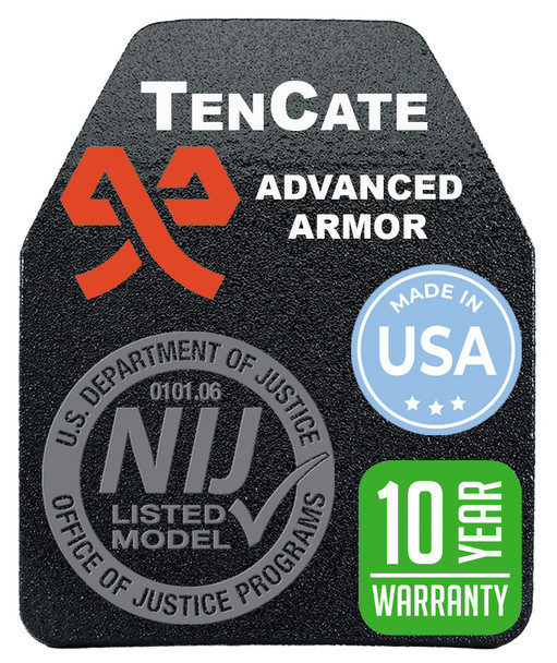 TENCATE Armor Plates M855 AP Special Threats 11x14 NIJ Certified Level 3+ Green Tip & M80 Protection